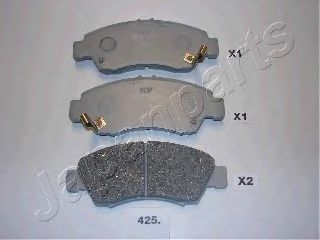 комплект спирачно феродо, дискови спирачки PA-425AF