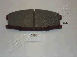 комплект спирачно феродо, дискови спирачки PA-586AF