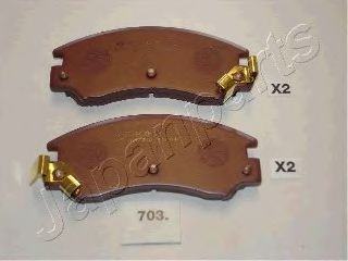 комплект спирачно феродо, дискови спирачки PA-703AF