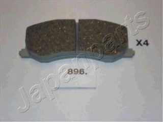 комплект спирачно феродо, дискови спирачки PA-896AF