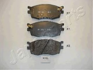 комплект спирачно феродо, дискови спирачки PA-K12AF