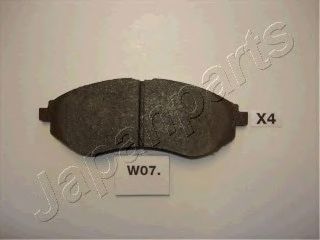 комплект спирачно феродо, дискови спирачки PA-W07AF