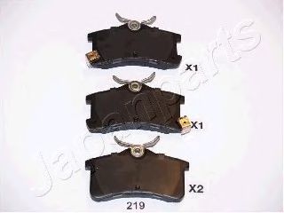 комплект спирачно феродо, дискови спирачки PP-219AF