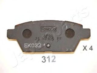 комплект спирачно феродо, дискови спирачки PP-312AF