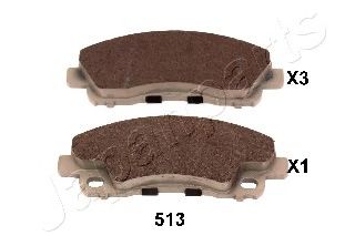 комплект спирачно феродо, дискови спирачки PP-513AF