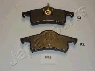 комплект спирачно феродо, дискови спирачки PP-992AF