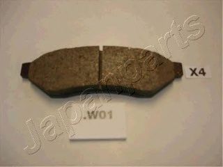 комплект спирачно феродо, дискови спирачки PP-W01AF