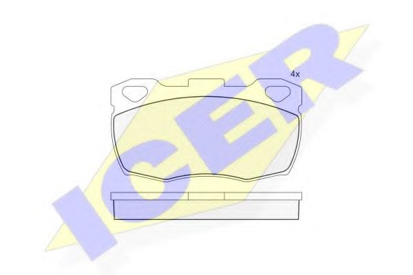 комплект спирачно феродо, дискови спирачки 140799