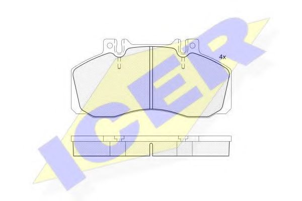 комплект спирачно феродо, дискови спирачки 150722-204