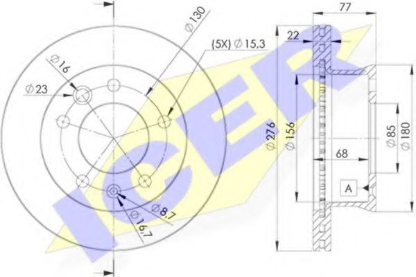 спирачен диск 78BD0181-1