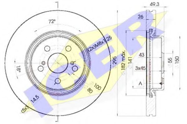 спирачен диск 78BD0505-2