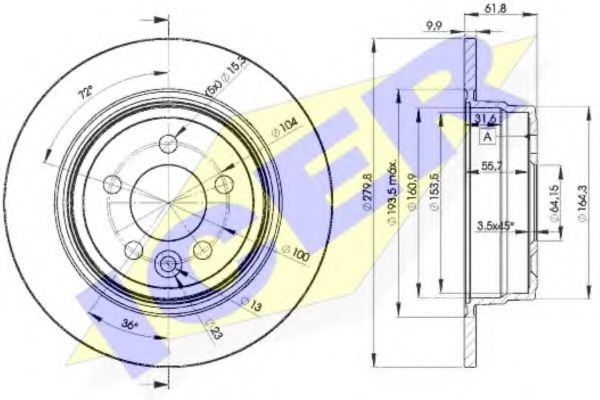 спирачен диск 78BD0847-2