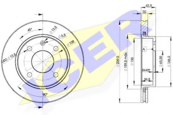 спирачен диск 78BD1064-2