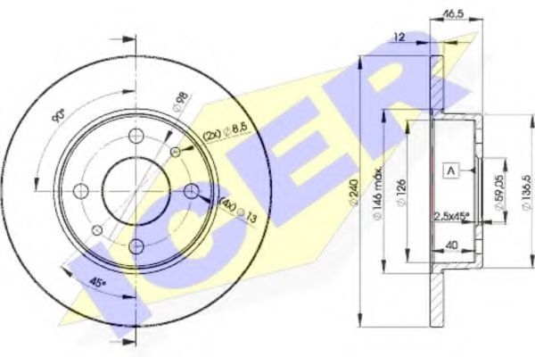 спирачен диск 78BD1815-2