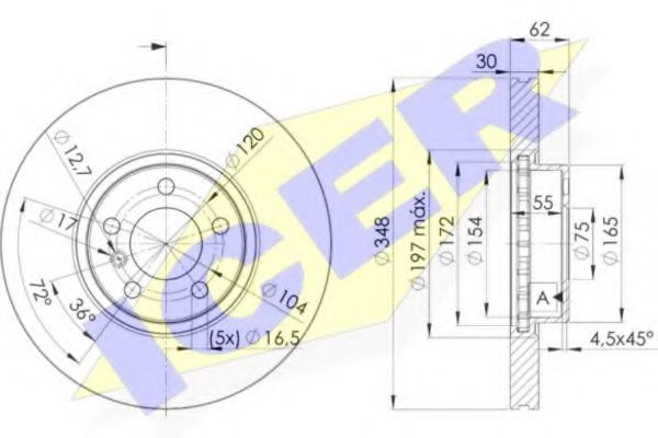 спирачен диск 78BD1986-1