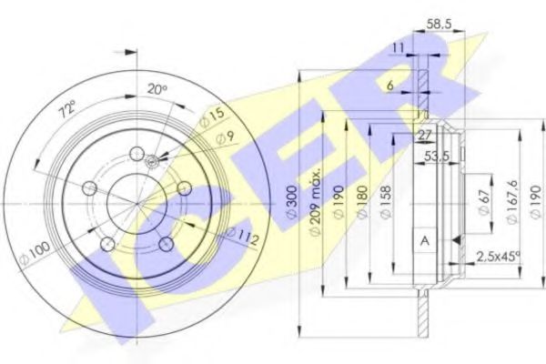 спирачен диск 78BD3055-2