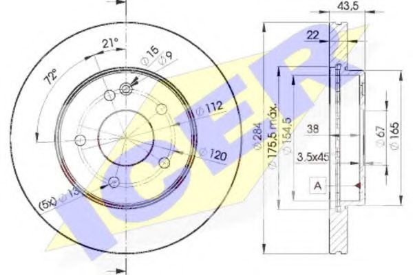 спирачен диск 78BD3182-2