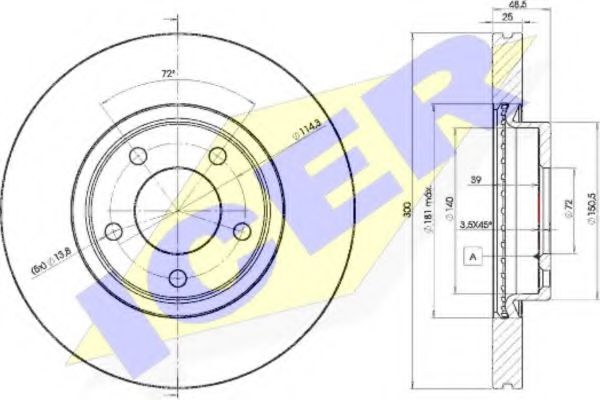 спирачен диск 78BD3273-2