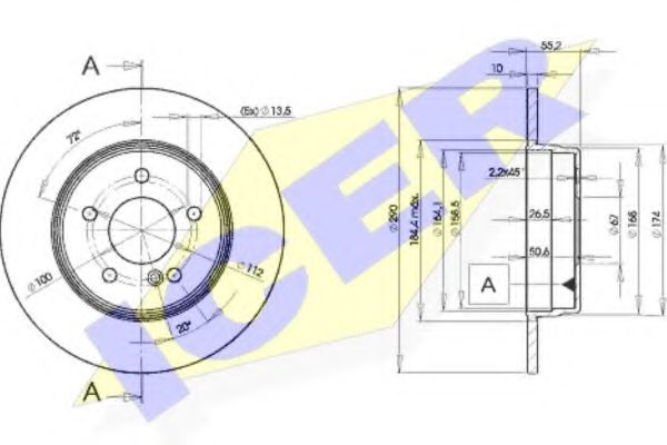 спирачен диск 78BD3412-2