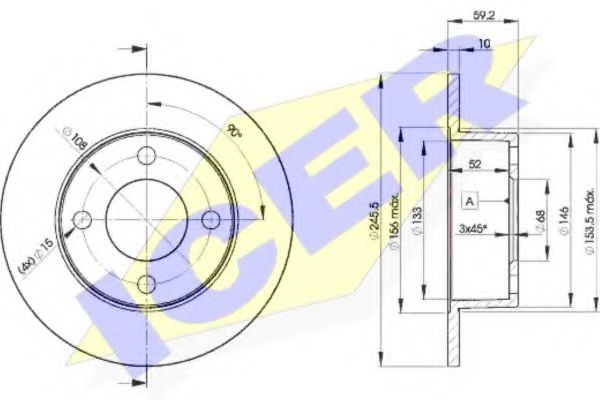 спирачен диск 78BD4010-2