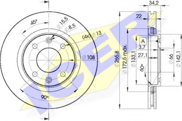 спирачен диск 78BD4750-2