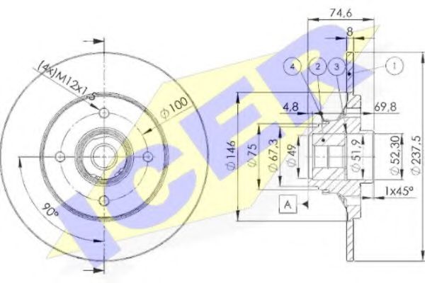 спирачен диск 78BD4901-1