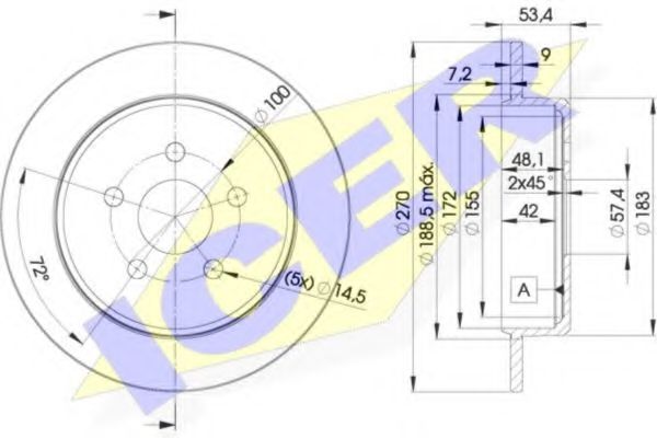 спирачен диск 78BD5114-2