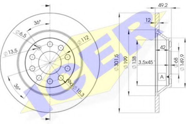 спирачен диск 78BD5313-2