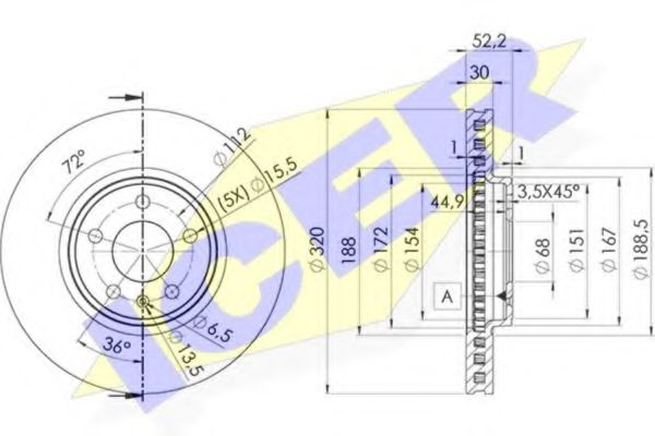 спирачен диск 78BD6076-2