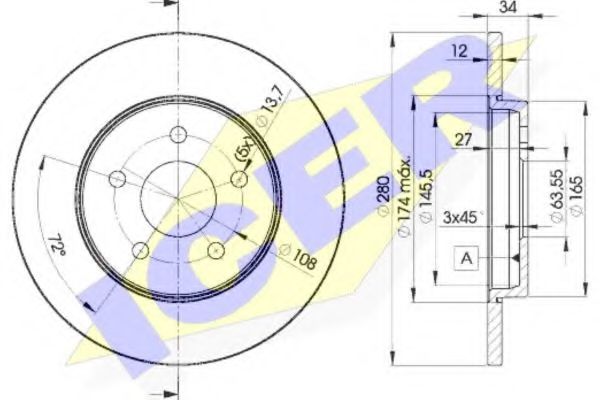 спирачен диск 78BD6768-2