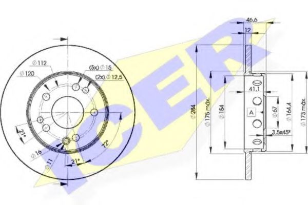 спирачен диск 78BD7210-2