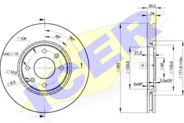 спирачен диск 78BD7406-2