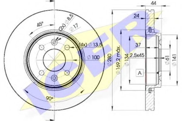 спирачен диск 78BD7829-2