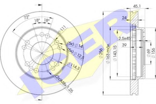 спирачен диск 78BD8110-2