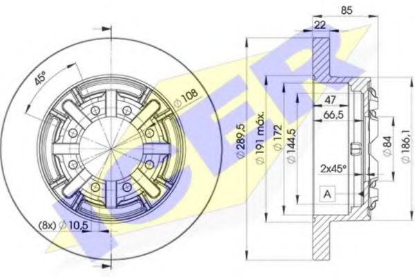 спирачен диск 78BD8773-1
