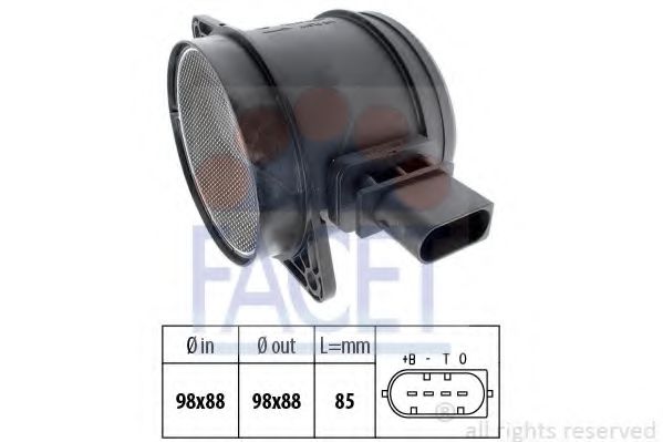 въздухомер-измерител на масата на въздуха