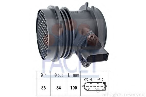 въздухомер-измерител на масата на въздуха