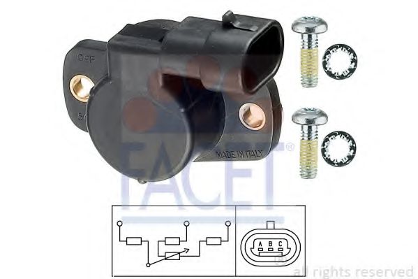 датчик, положение на дроселовата клапа