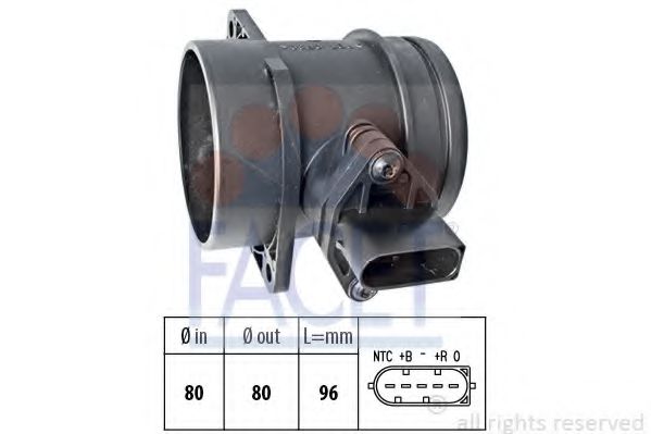 въздухомер-измерител на масата на въздуха