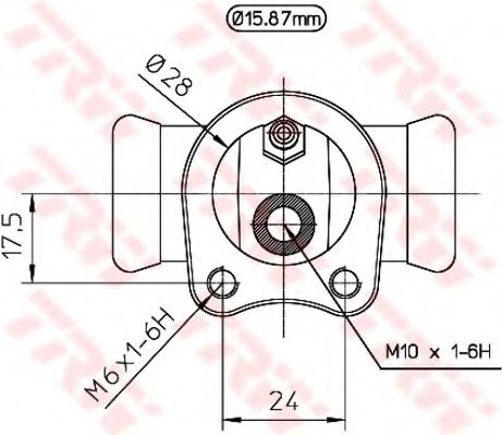 спирачно цилиндърче на колелото BWB116