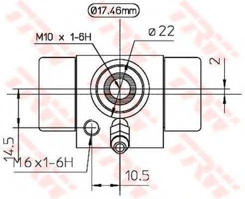 спирачно цилиндърче на колелото BWC107A