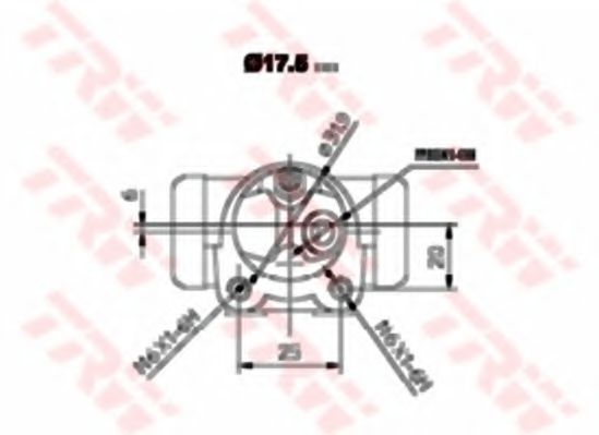 спирачно цилиндърче на колелото BWC151