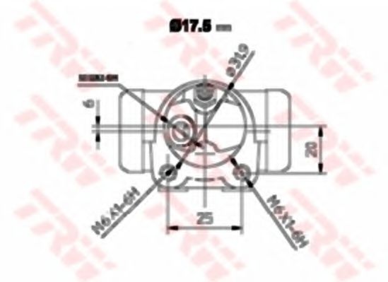 спирачно цилиндърче на колелото BWC152