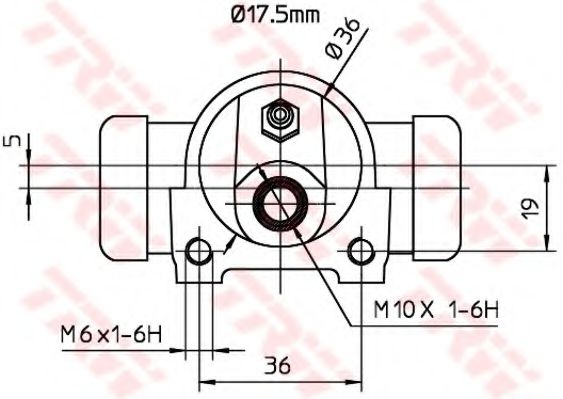 спирачно цилиндърче на колелото BWC156