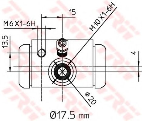 спирачно цилиндърче на колелото BWC243