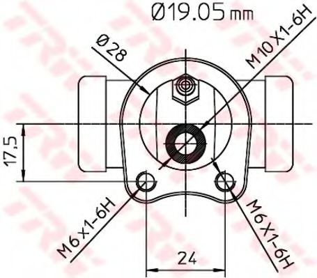спирачно цилиндърче на колелото BWD111