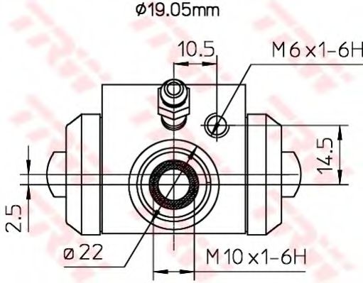 спирачно цилиндърче на колелото BWD113A