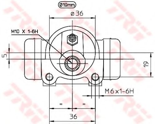 спирачно цилиндърче на колелото BWD121