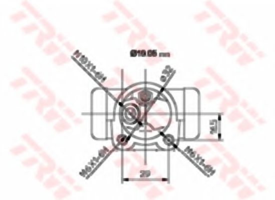 спирачно цилиндърче на колелото BWD132