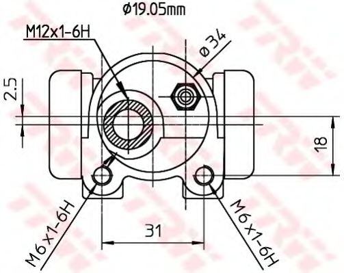 спирачно цилиндърче на колелото BWD134